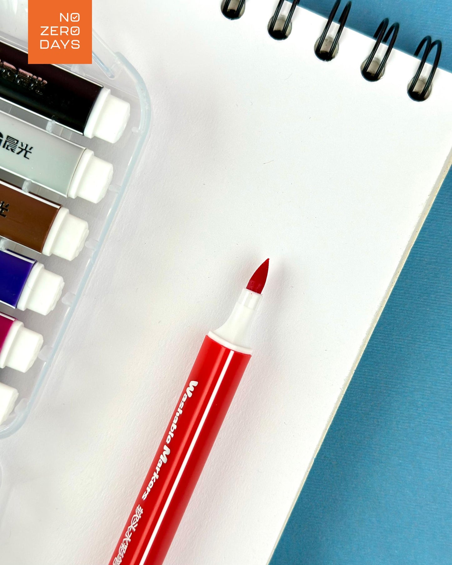 طقم أقلام تلوين (رأس فرشاة) 24 لون M&G