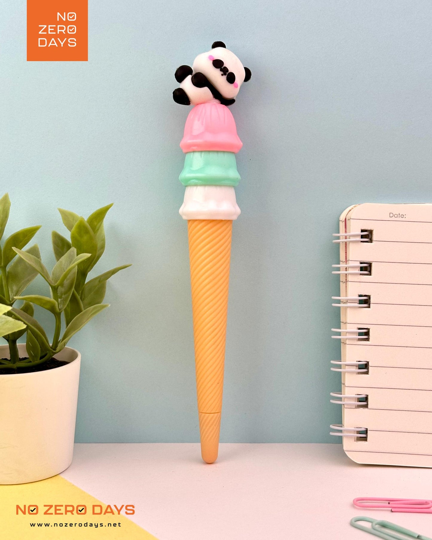 قلم حبر جل شكل آيس كريم - باندا