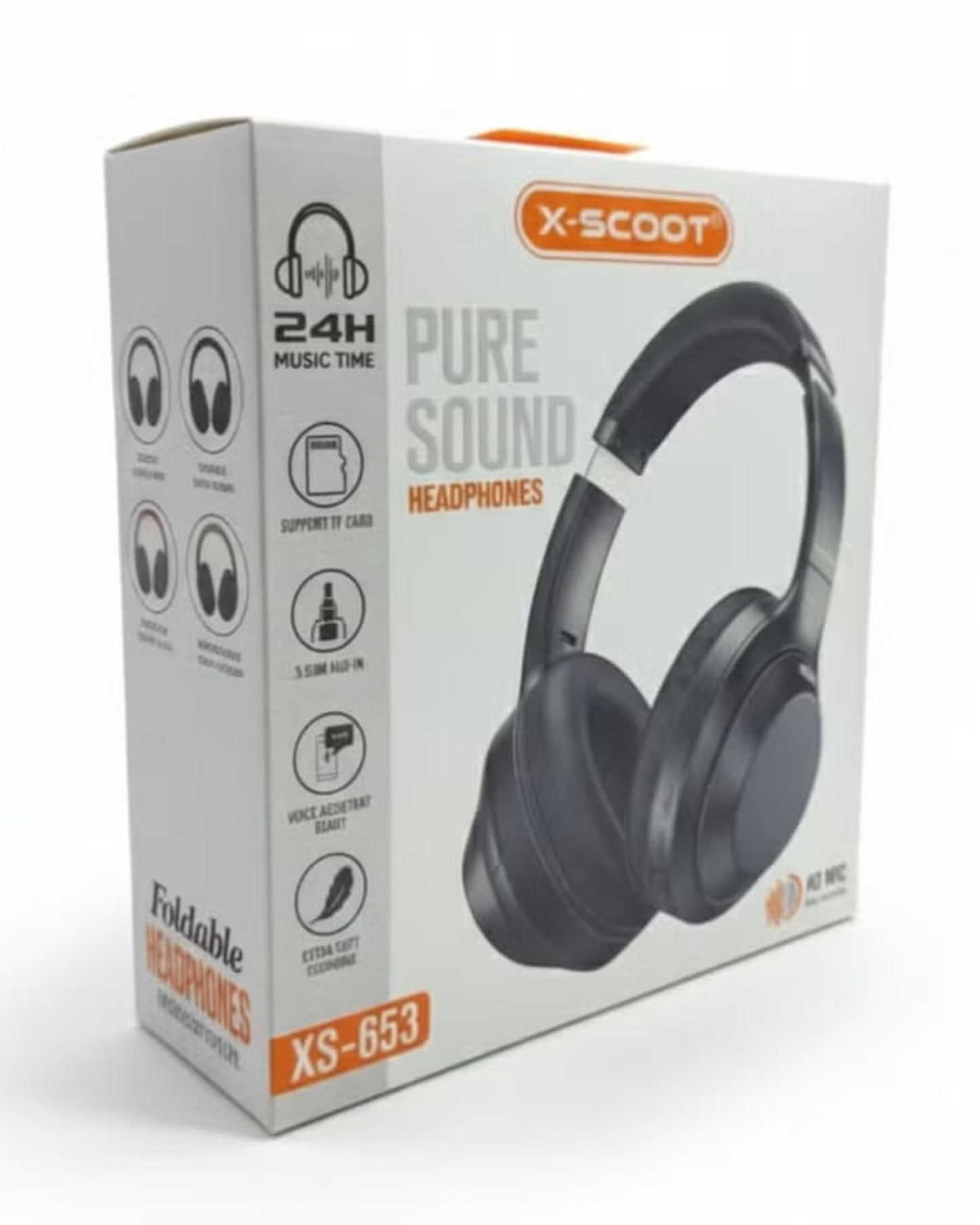هيدفون بلوتوث X-SCOOT XS-653 - أسود