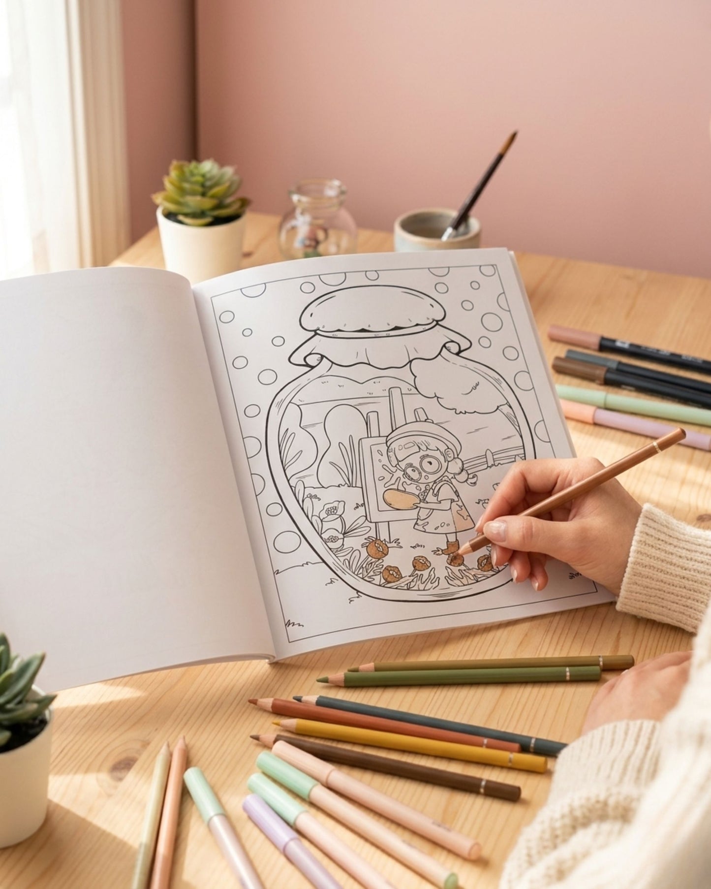 Life Inside Jar كتاب تلوين