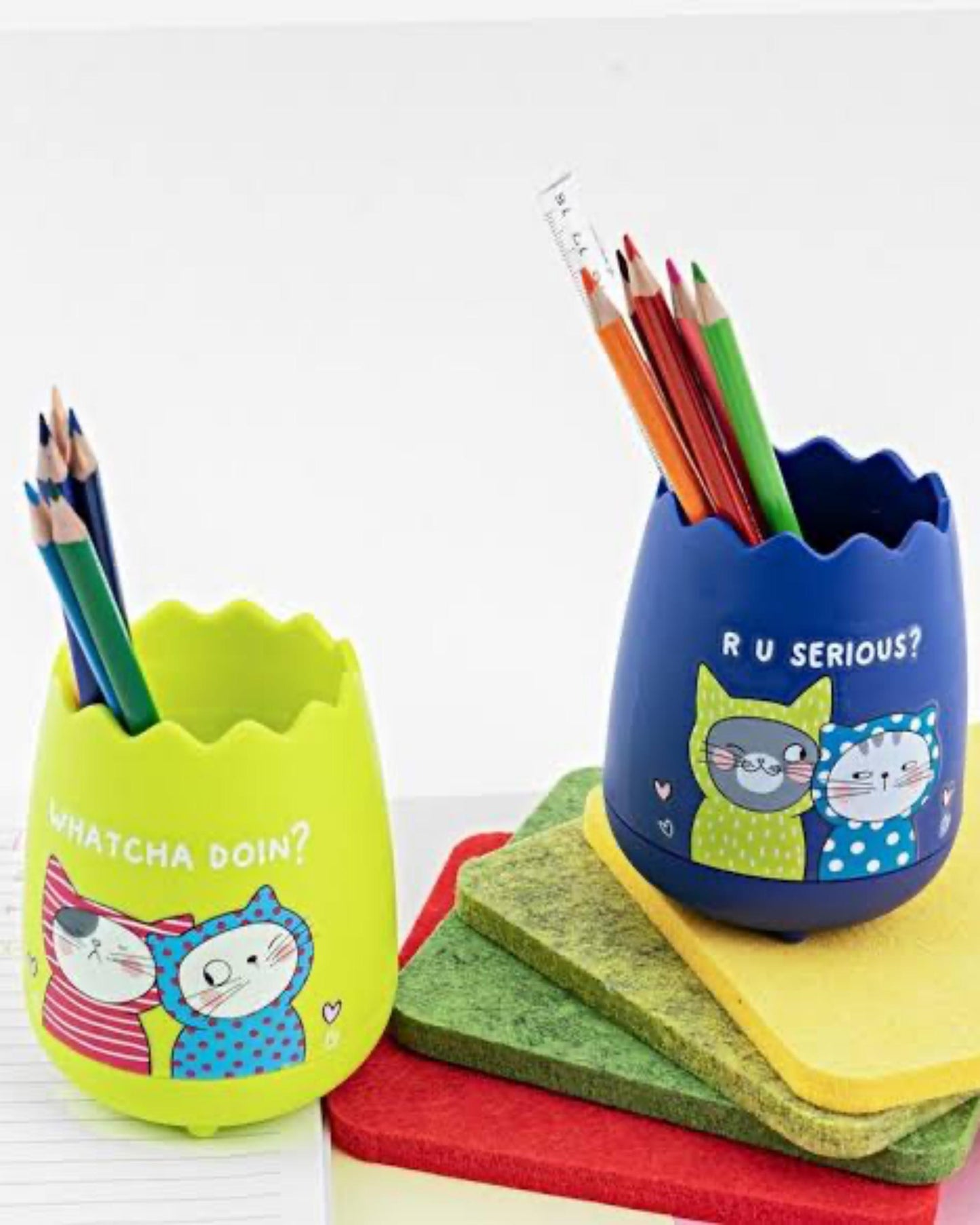 كوب أقلام للمكتب So many Cats - أزرق