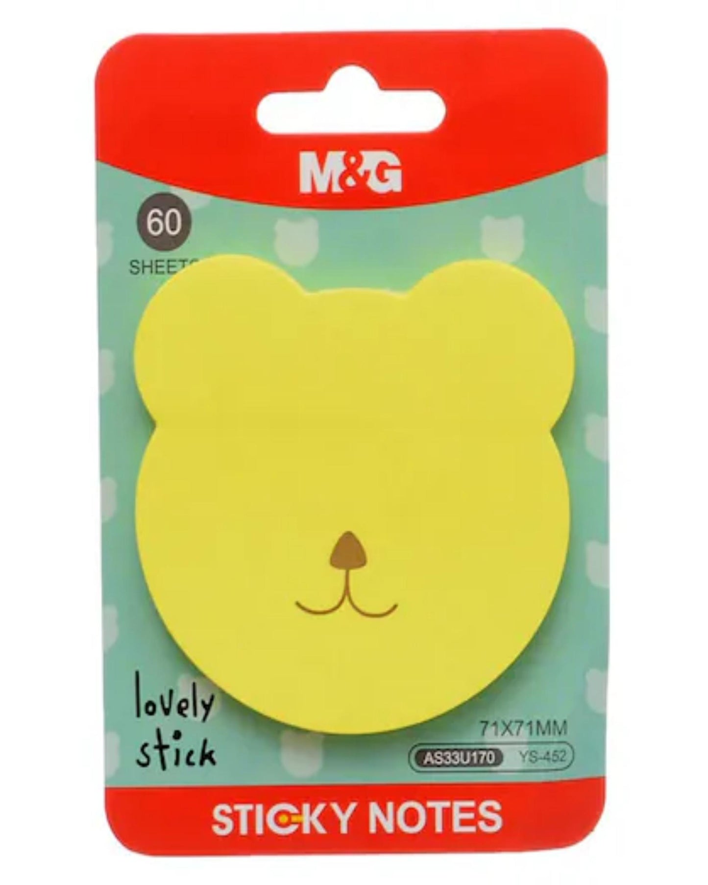 ستيكي نوت شكل دب M&G