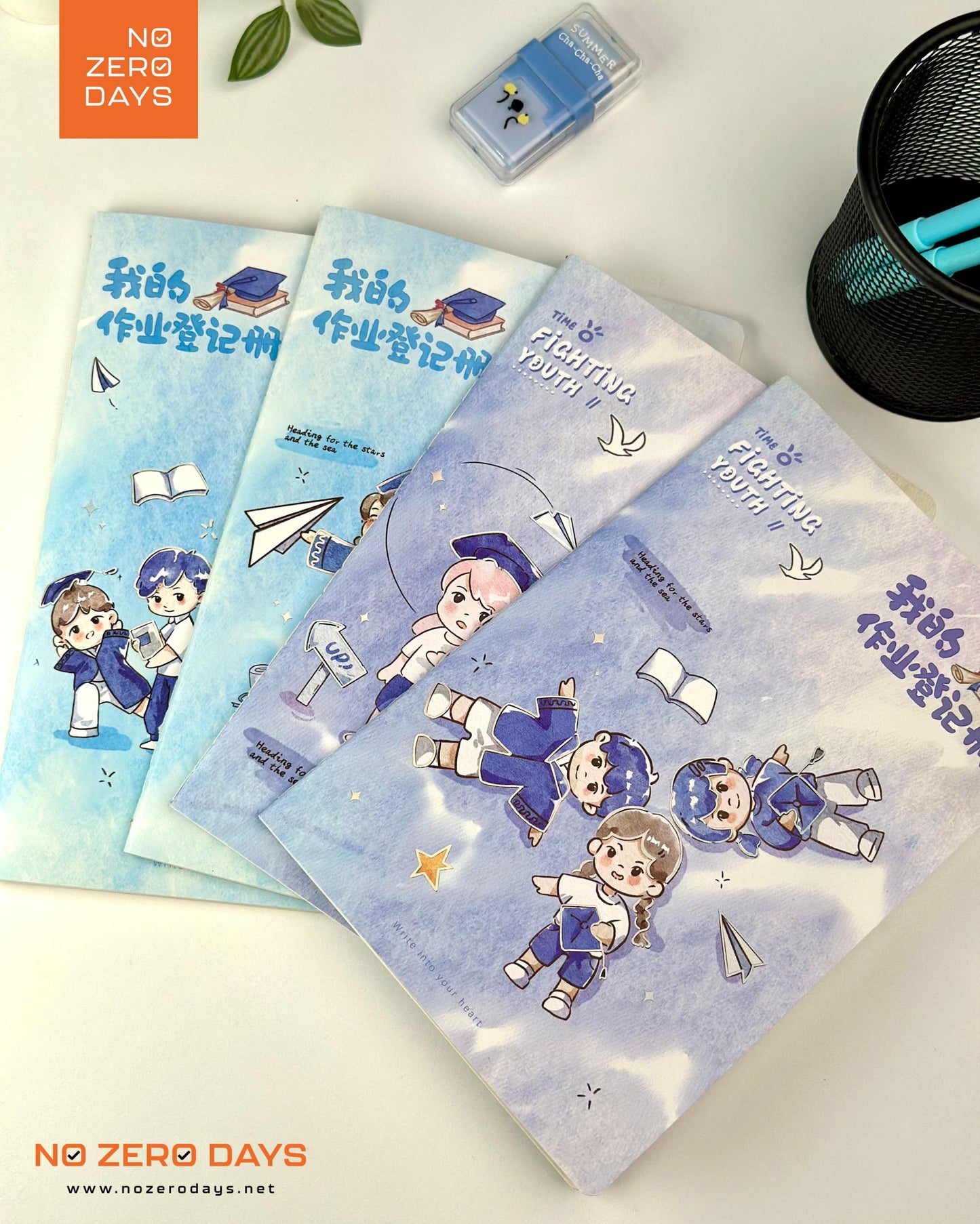 نوت بوك A5 مسطر بتصميمات كرتون ياباني