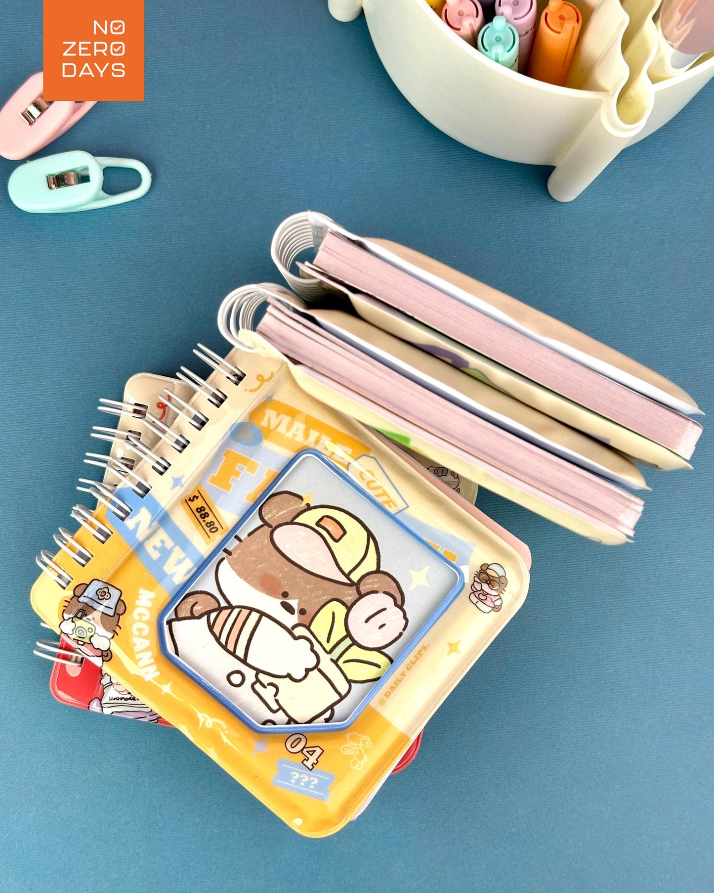 نوت بوك سلك غلاف مجسم بارز - أشكال حيوانات