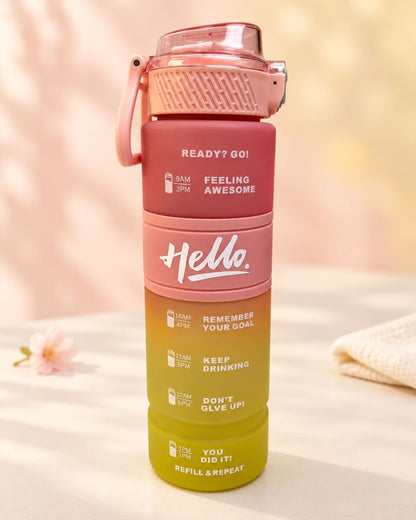زجاجة مياه Hello سعة 1 لتر