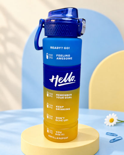 زجاجة مياه Hello سعة 1 لتر