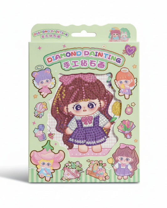 لوحة رسم بالفصوص الماسية - أخضر