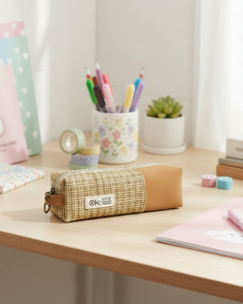 مقلمة قطيفة كلاسيك - بيج