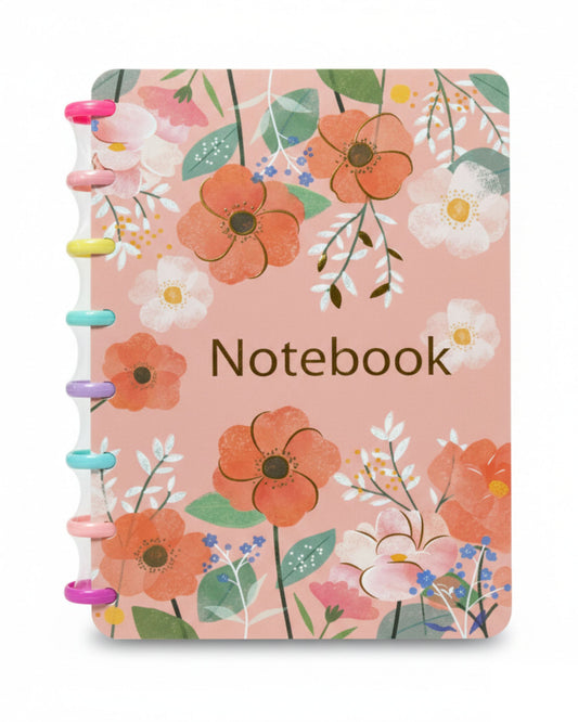 نوت بوك ورد سلك ألوان - وردي