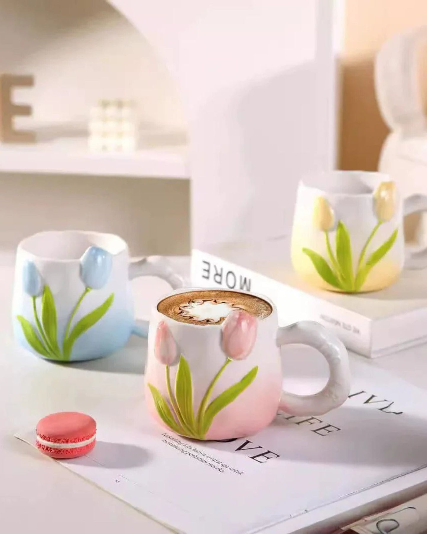 مج سيراميك زهرة التوليب