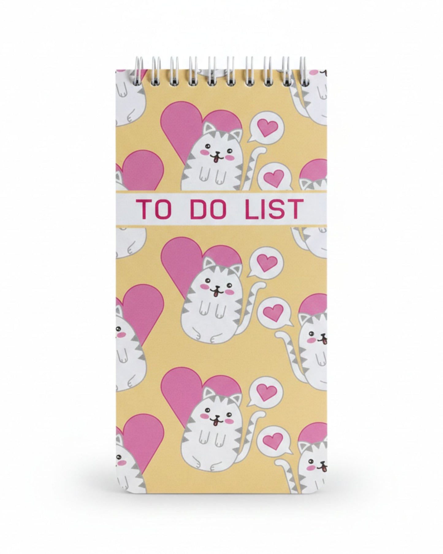 نوتة to do list طويلة - أشكال قطط