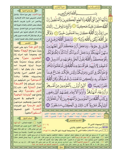 مصحف الحافظ المتقن - مع أسباب النزول وشرح المفردات