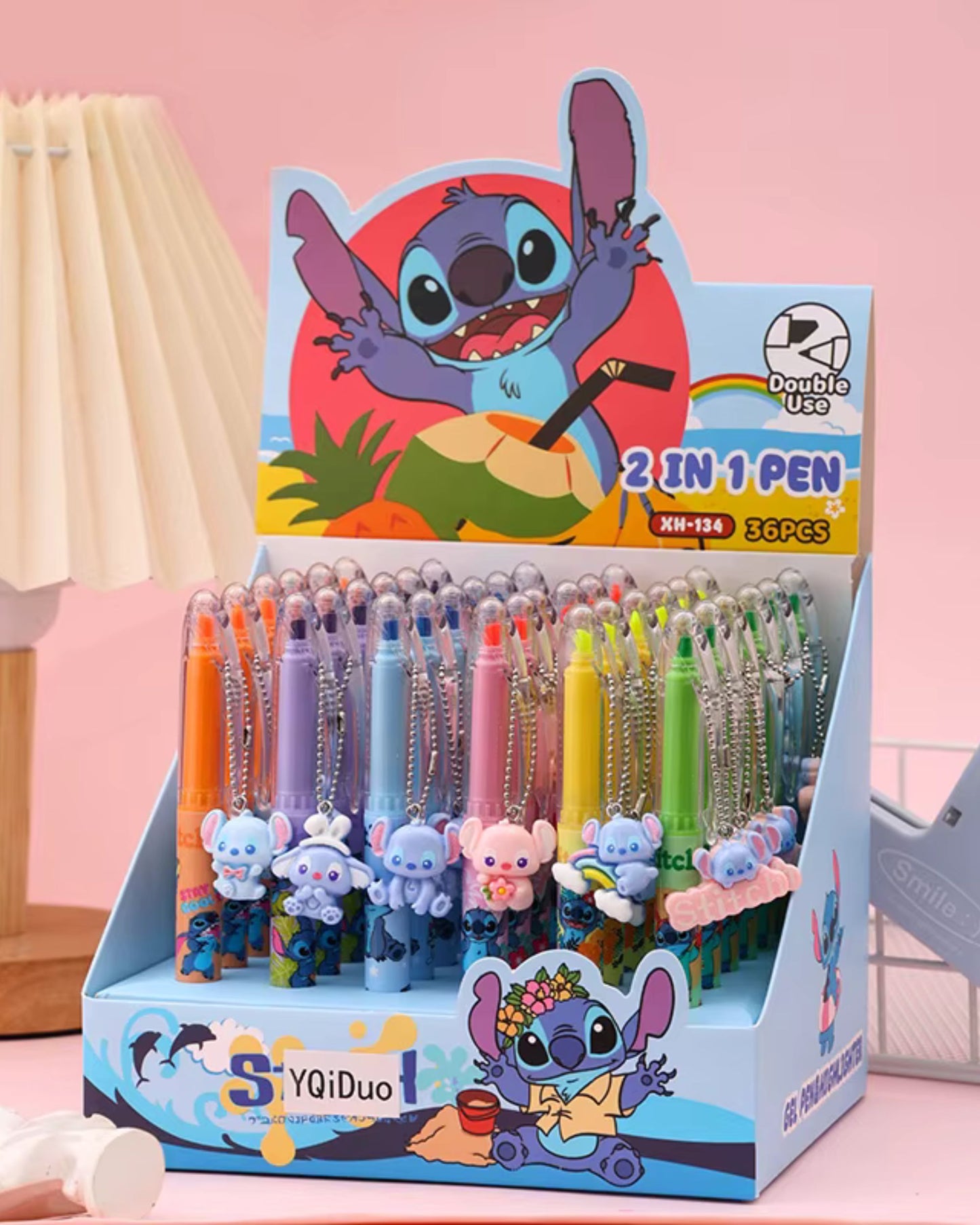 قلم ستيتش 2*1 - قلم جيل وهايلايتر