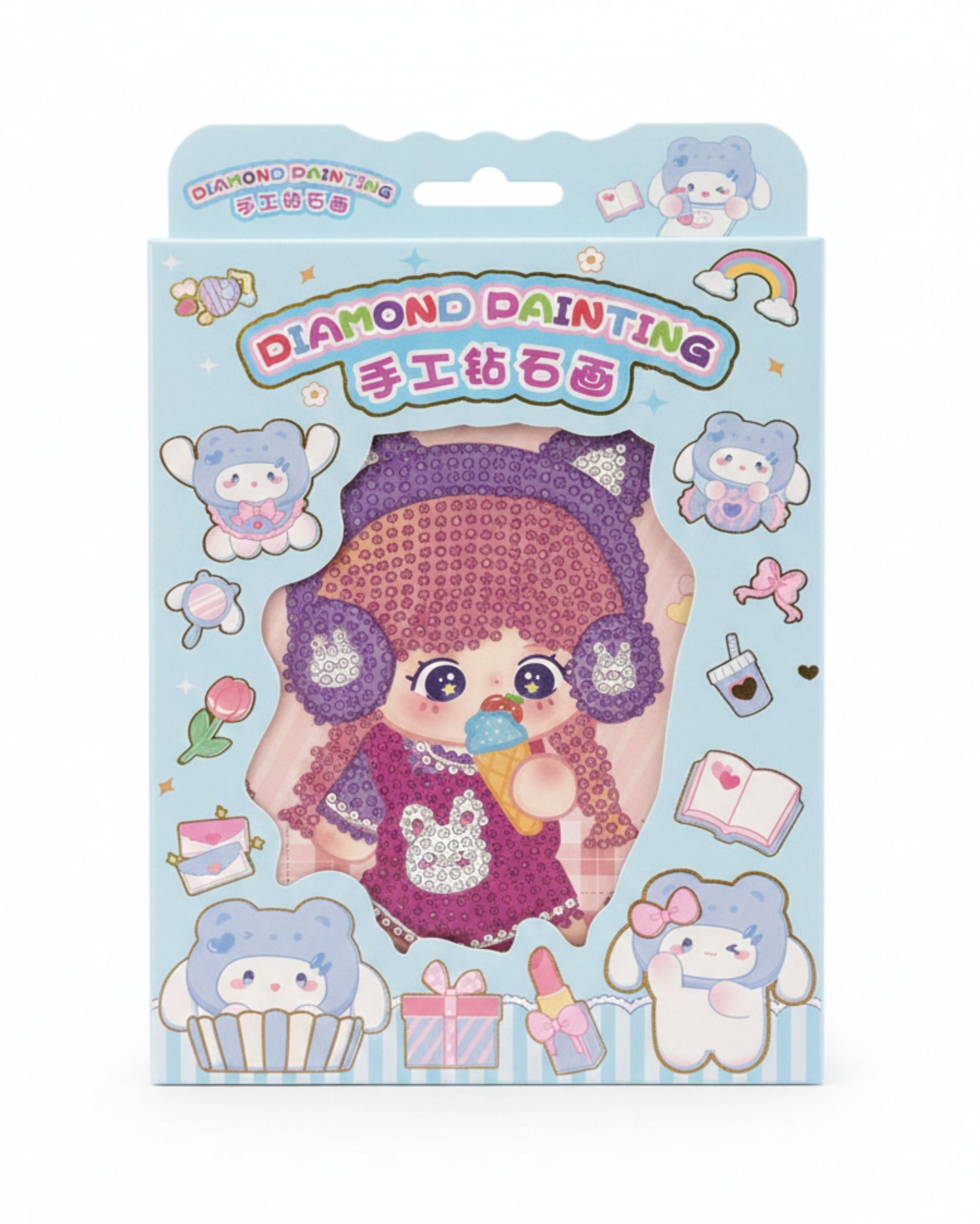 لوحة رسم بالفصوص الماسية - أزرق