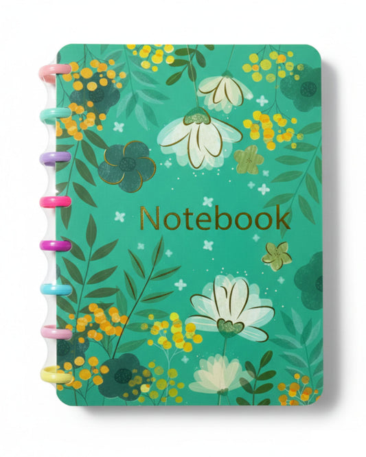 نوت بوك ورد سلك ألوان - أخضر