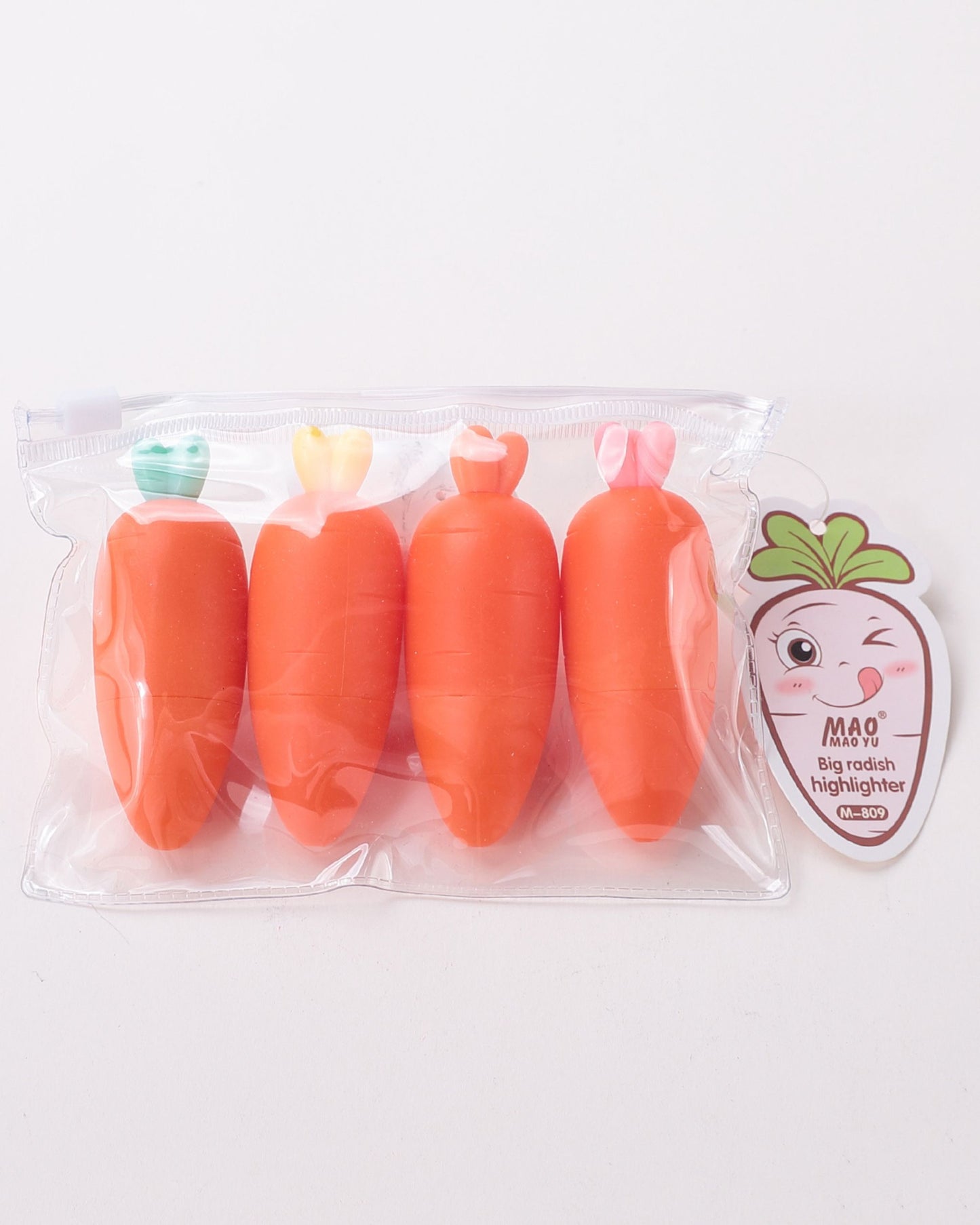 مقلمة أقلام هايلايتر 4 ألوان - جزرة