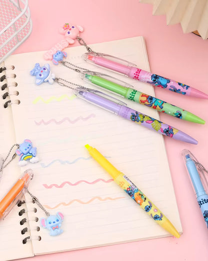 قلم ستيتش 2*1 - قلم جيل وهايلايتر