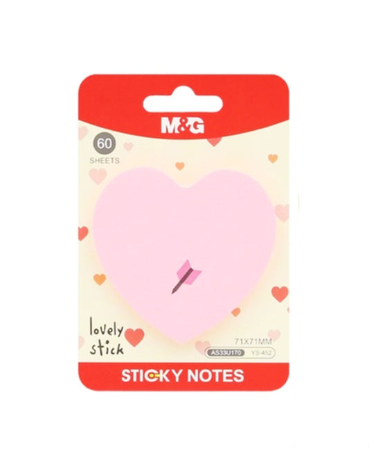 ستيكي نوت شكل قلب M&G
