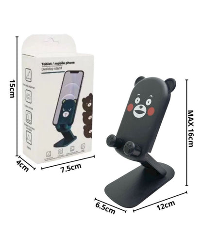 ستاند موبايل للمكتب - شكل دب أسود