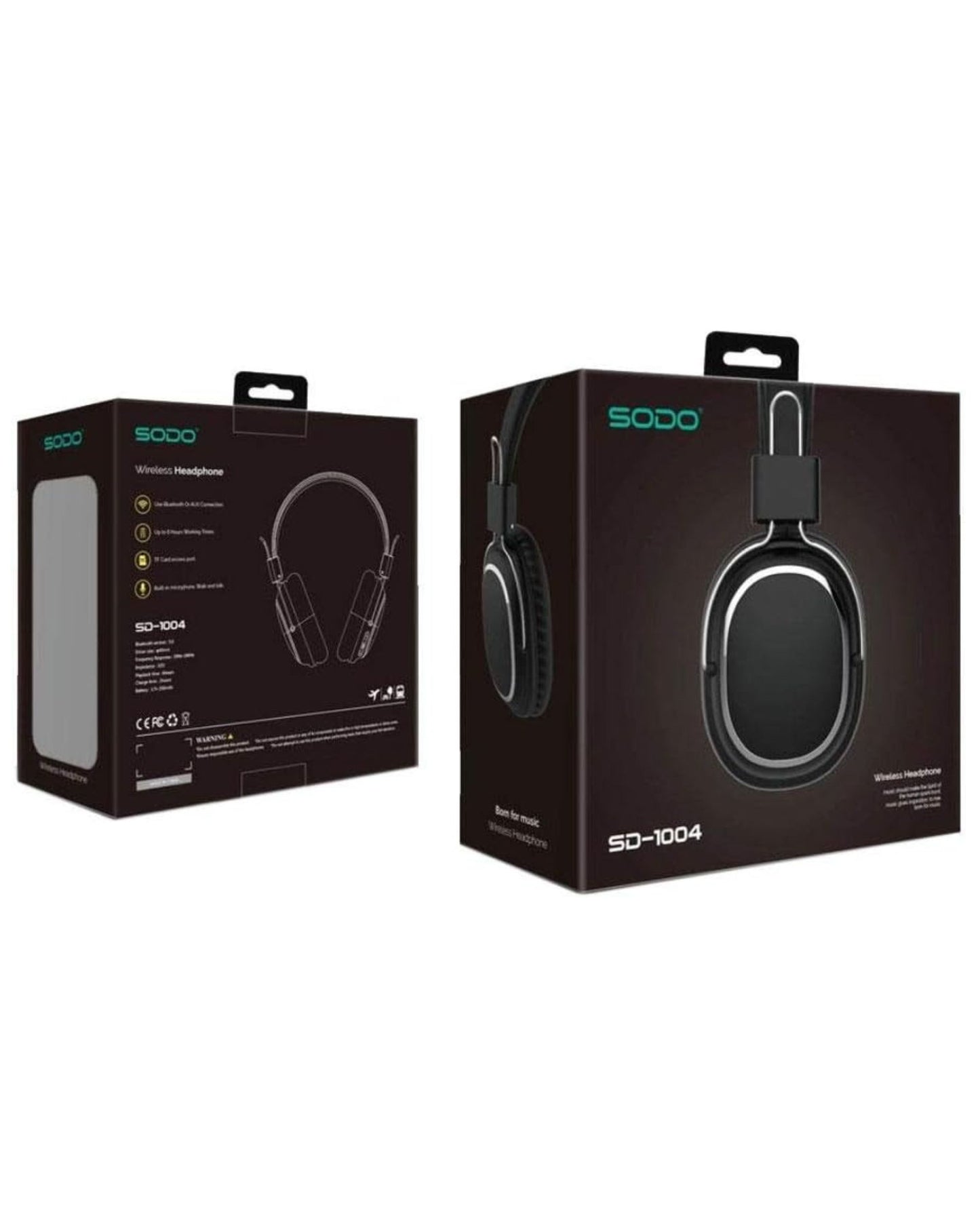 هيدفون بلوتوث Sodo 1004 - أسود