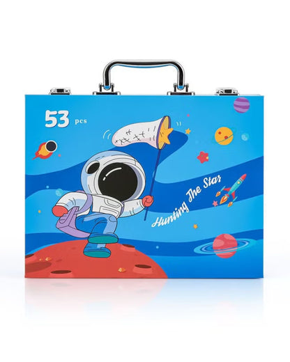 شنطة ألوان معدن 53 قطعة - فضاء