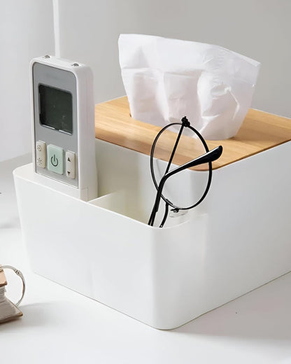 علبة مناديل ومنظم