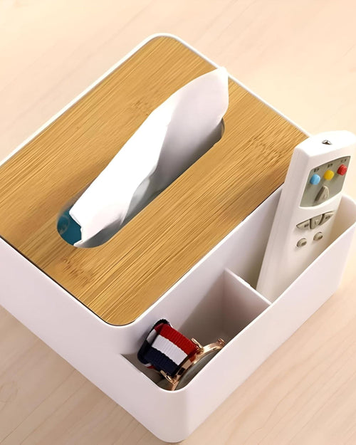 علبة مناديل ومنظم