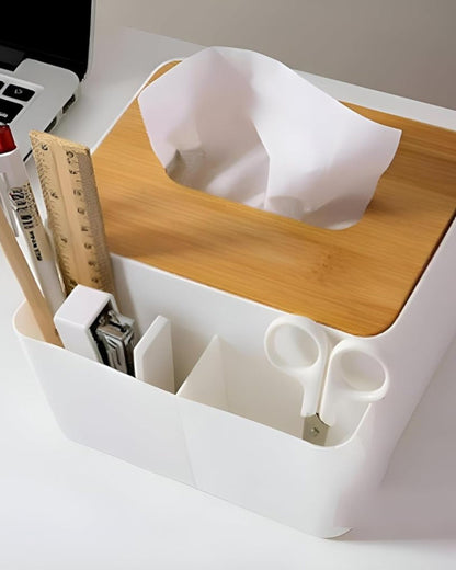 علبة مناديل ومنظم