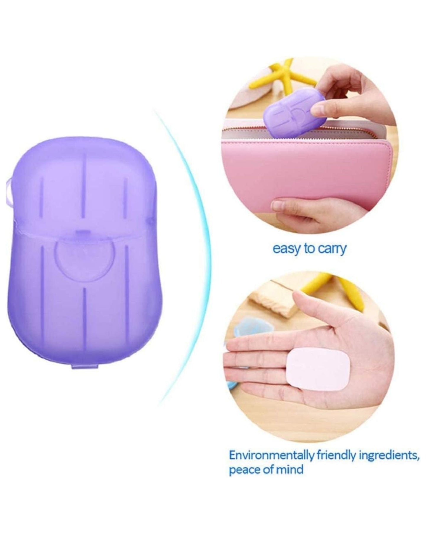 علبة شرائح صابون محمولة