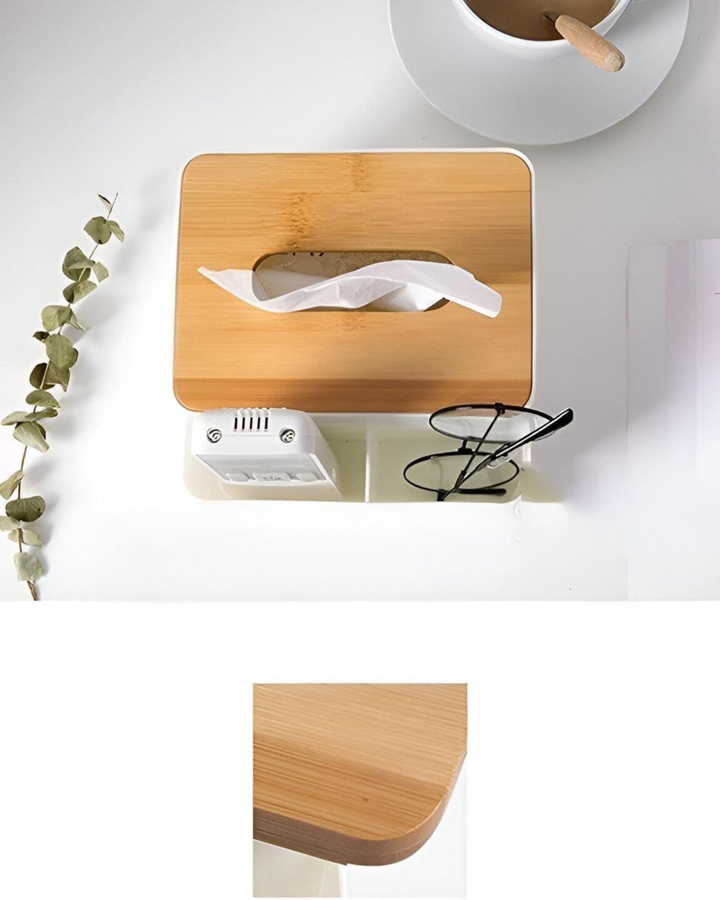 علبة مناديل ومنظم