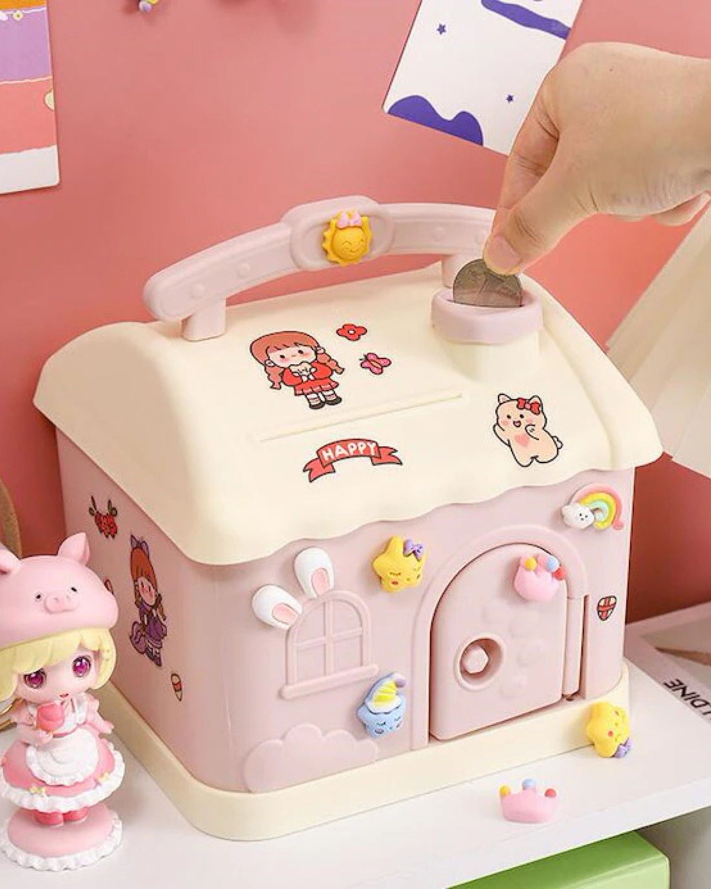 حصالة كبيرة شكل بيت