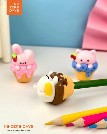 براية ثلاثية الأبعاد - أشكال آيس كريم