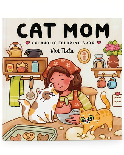Cat Mom كتاب تلوين