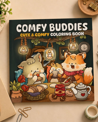 Comfy Buddies كتاب تلوين