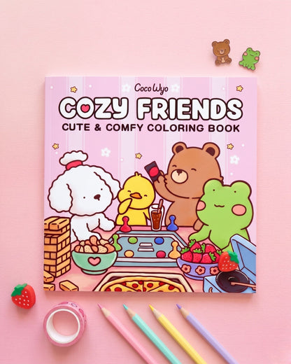 Cozy Friends كتاب تلوين