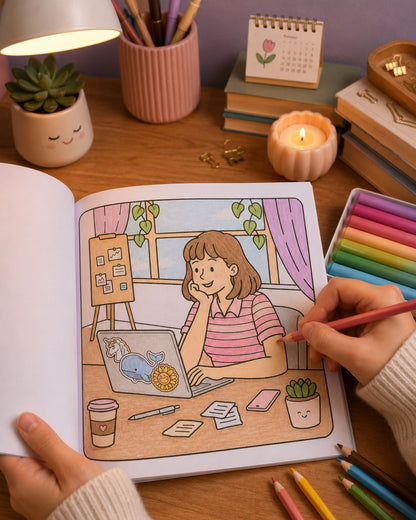 Cozy Glow كتاب تلوين