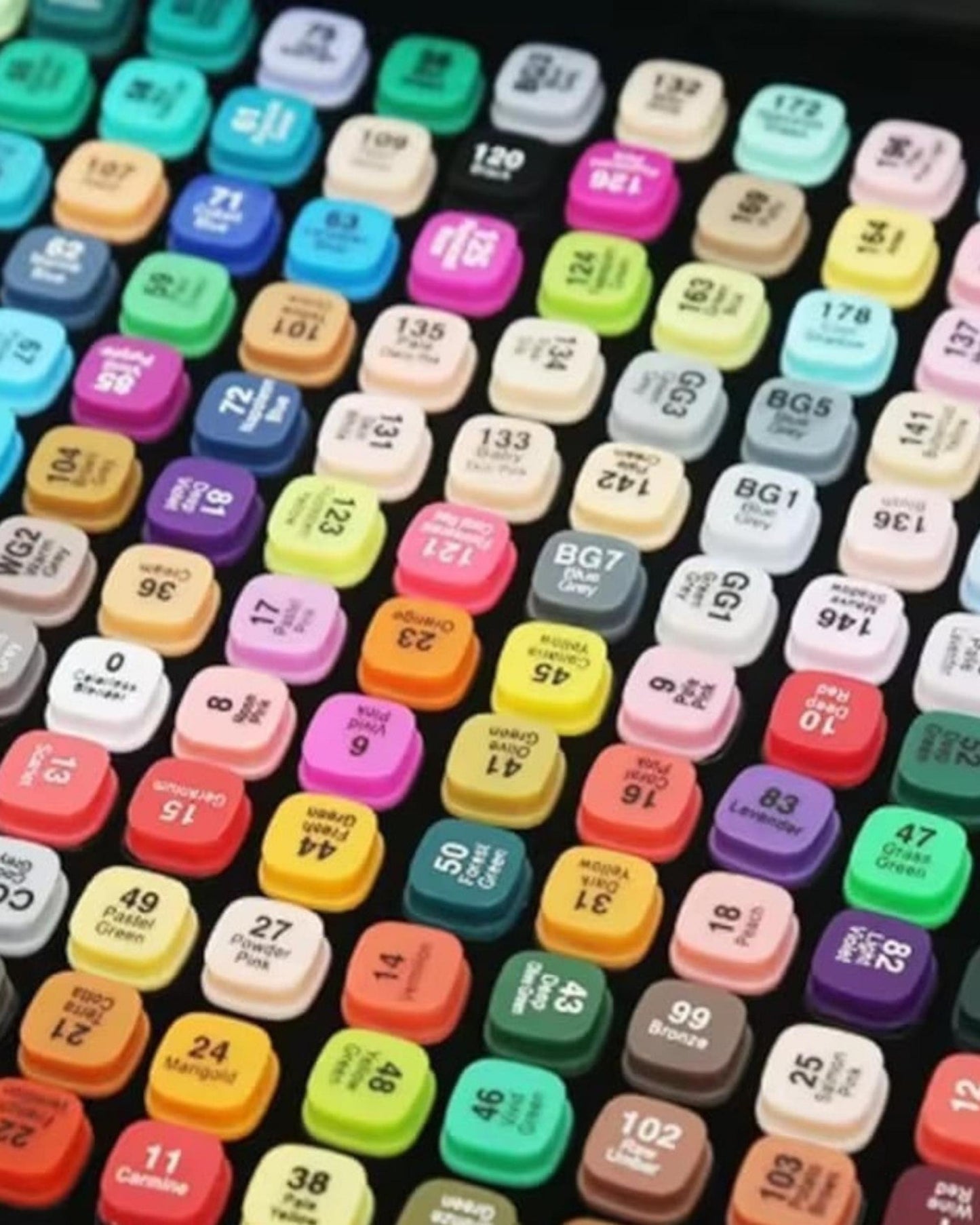 شنطة ألوان ماركر 120 لون - مزدوجة الرأس