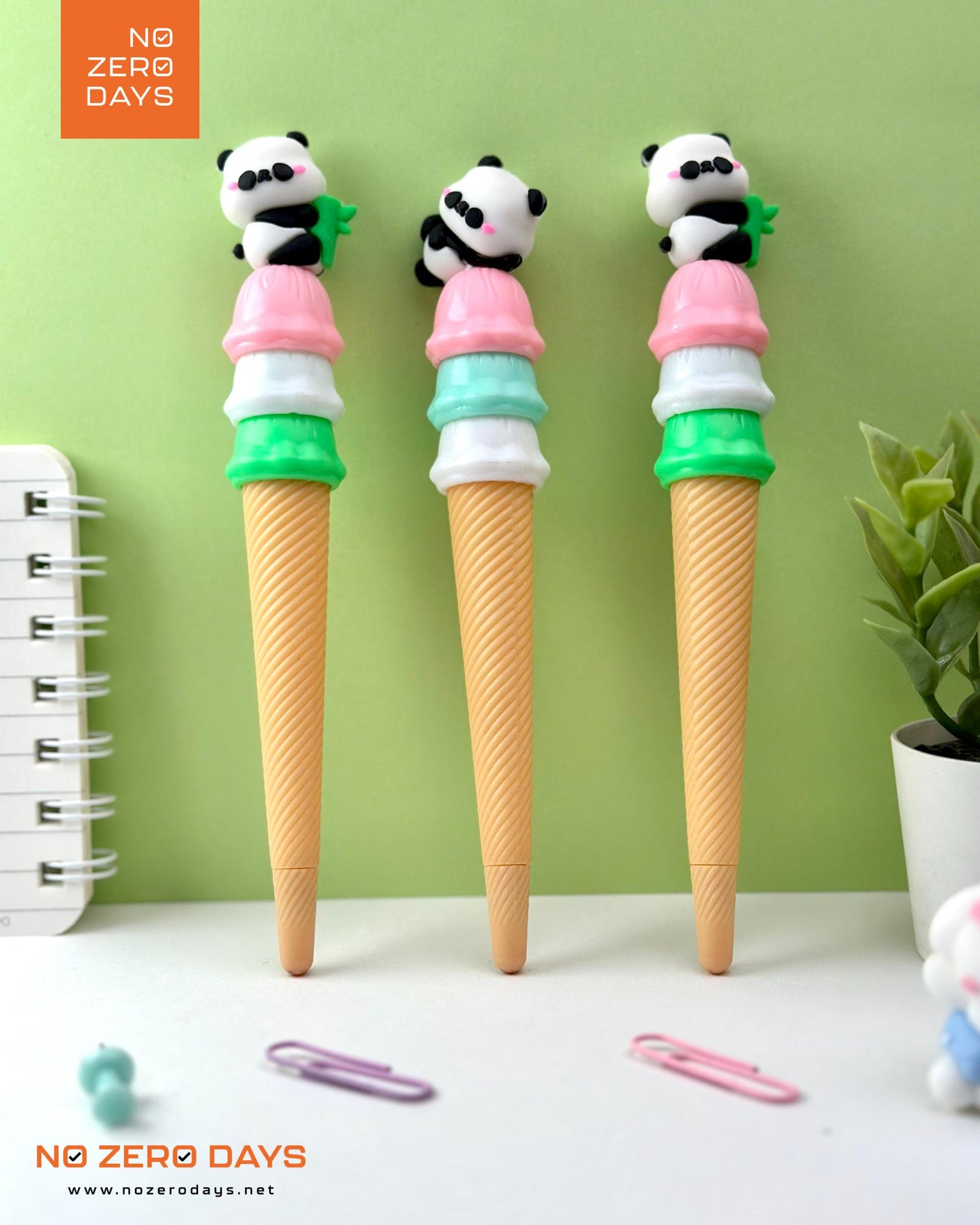 قلم حبر جل شكل آيس كريم - باندا