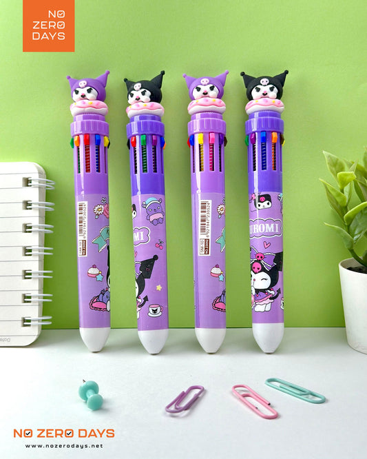 قلم حبر جاف ١٠ ألوان - كورومي