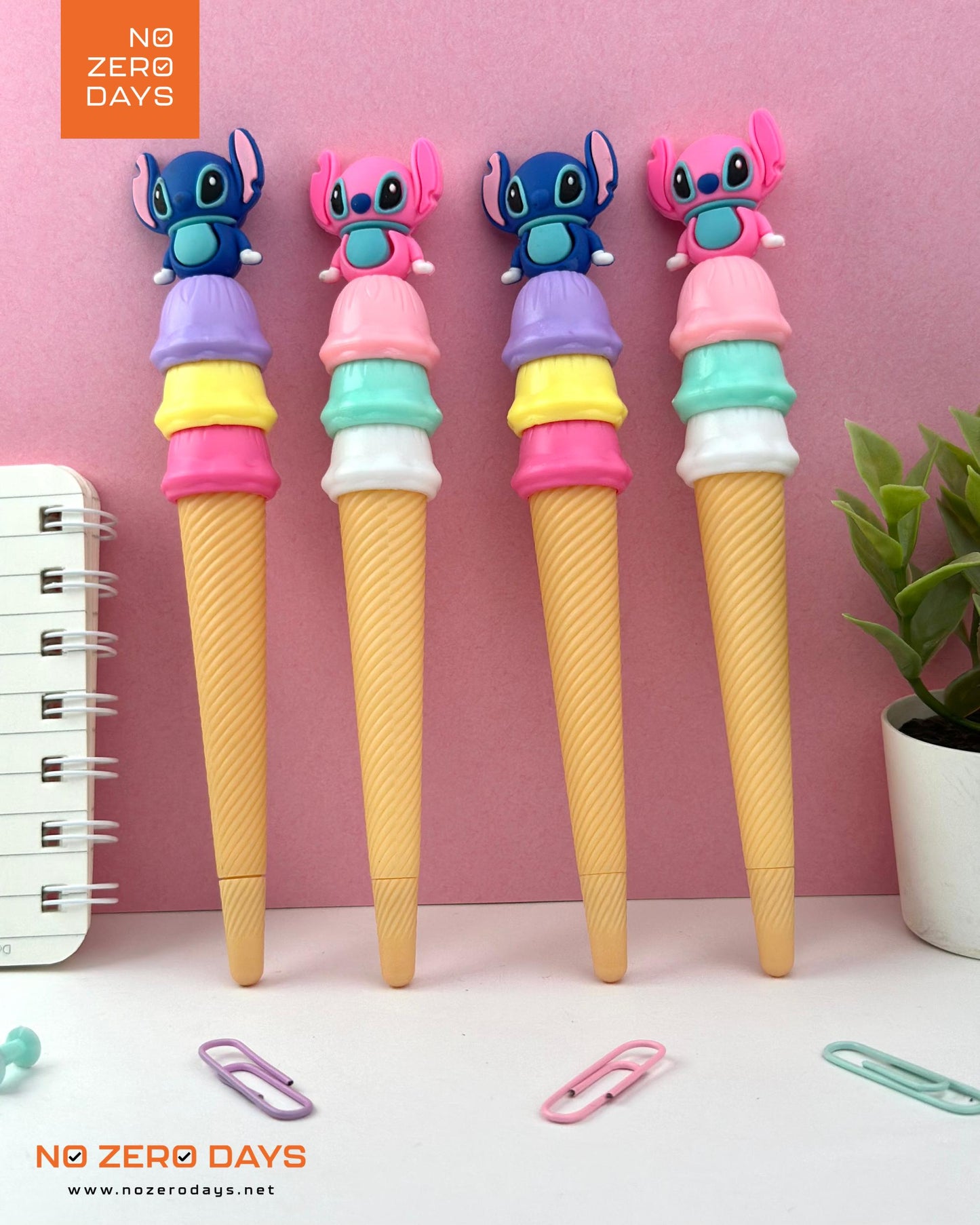 قلم حبر جيل شكل آيس كريم - ستيتش