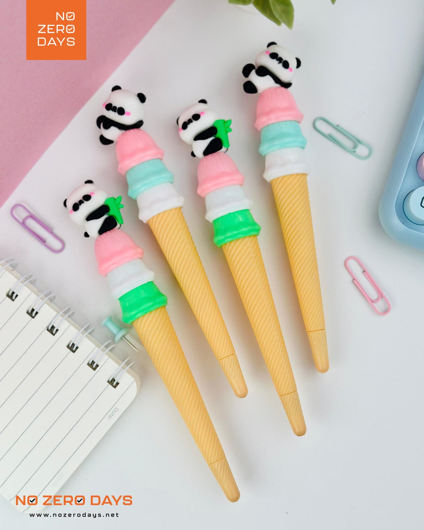 قلم حبر جل شكل آيس كريم - باندا