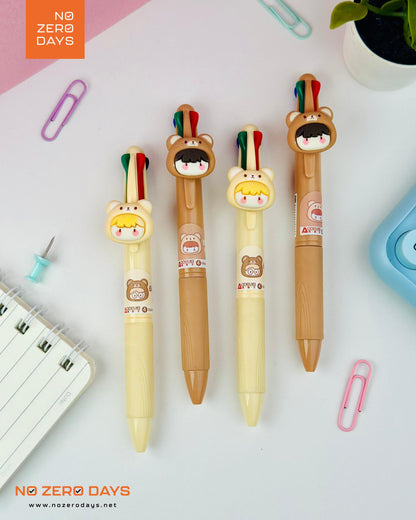 قلم شكل دب 4 لون