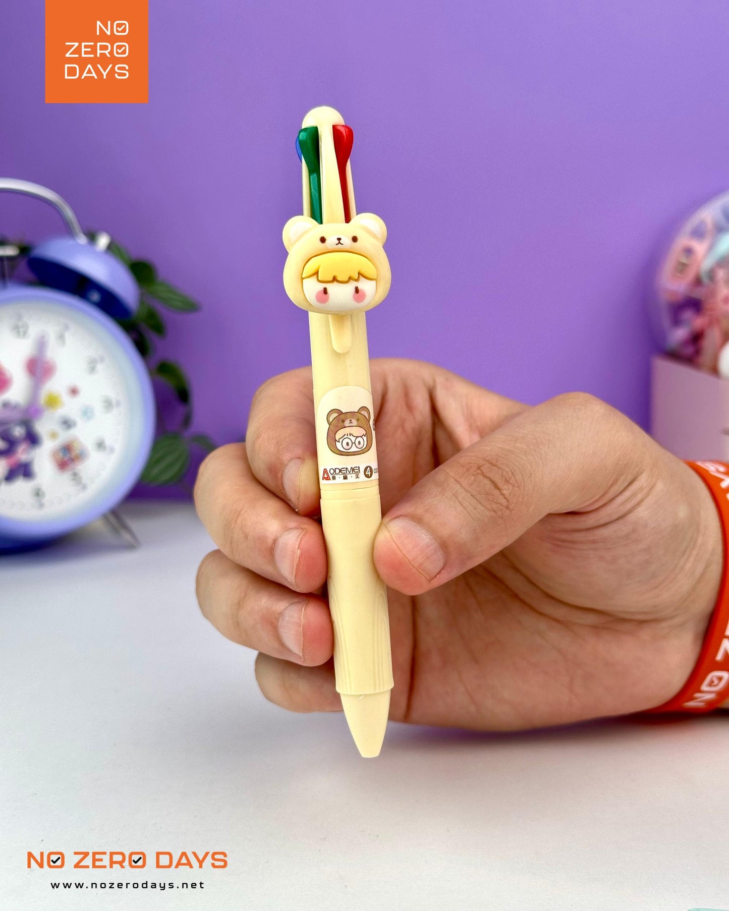 قلم شكل دب 4 لون