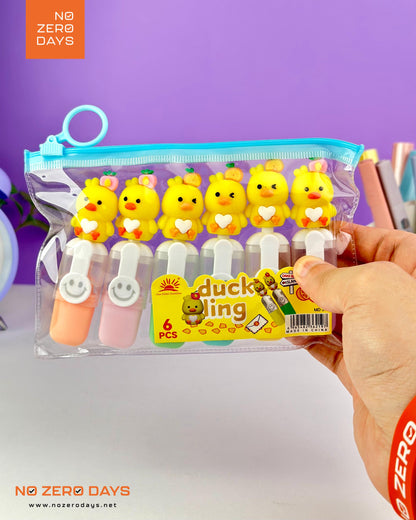 مقلمة أقلام هايلايتر 6 ألوان - كتكوت