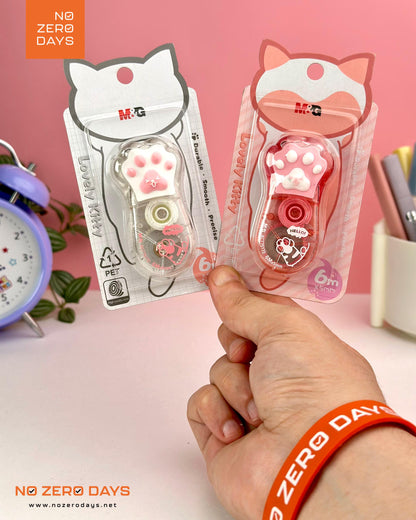 كوريكتور شريط شكل قطة ٦ م M&G - أحمر