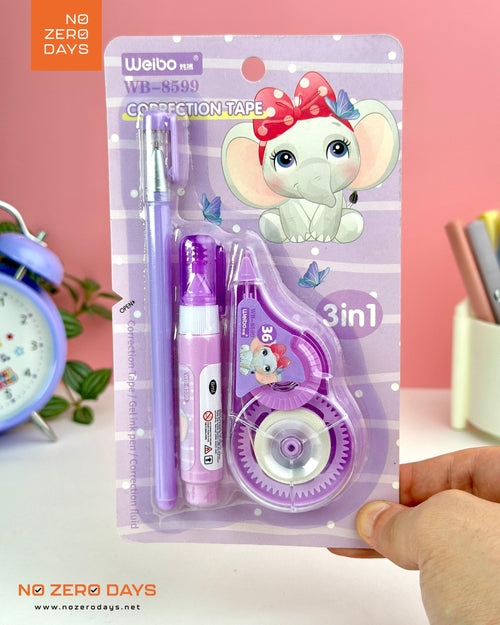 طقم كوريكتور 3x1 - بنفسجي