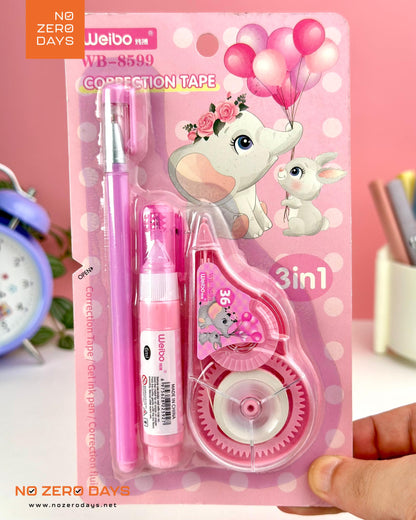 طقم كوريكتور 3x1 - أحمر