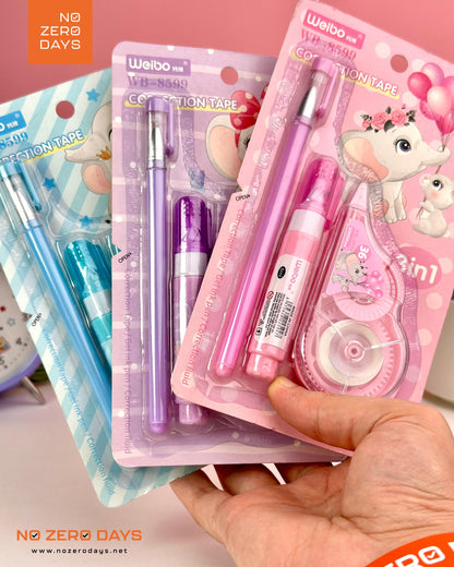 طقم كوريكتور 3x1 - أحمر