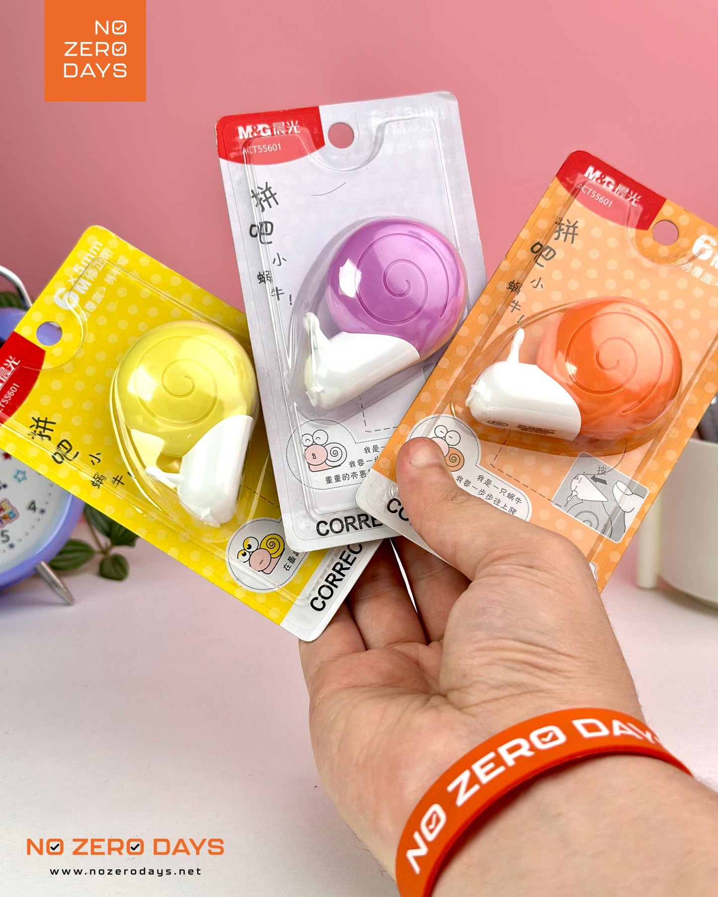 كوريكتور شريط شكل حلزون M&G - برتقالي