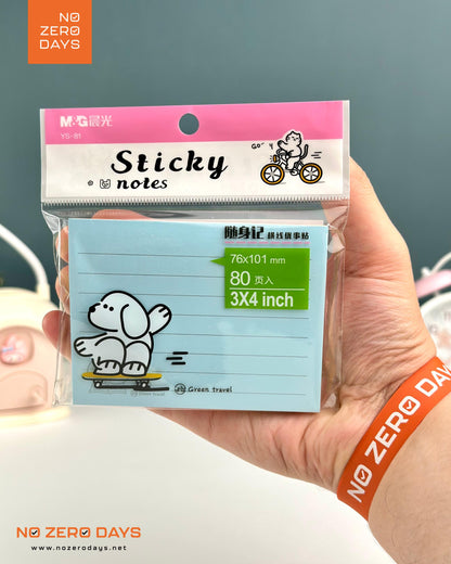 ستيكي نوت مسطر متعدد الألوان M&G